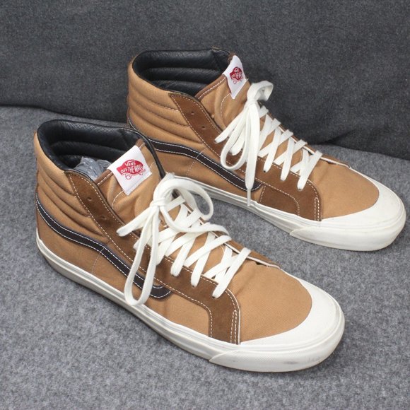 Vans Vault OG Style 138 LX Sneakers/Shoes Brown White Men's Size 11.5 - Picture 1 of 14